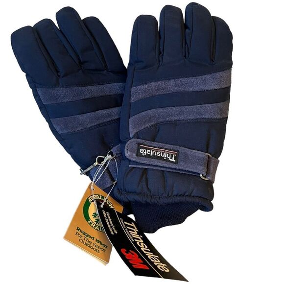 Thinsulate Gloves Navy Blue, Appalachian trail (Unisex) Water Repellent NWT🏷 - Picture 1 of 14